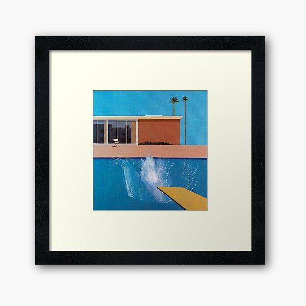 a bigger splash David Framed Art Print