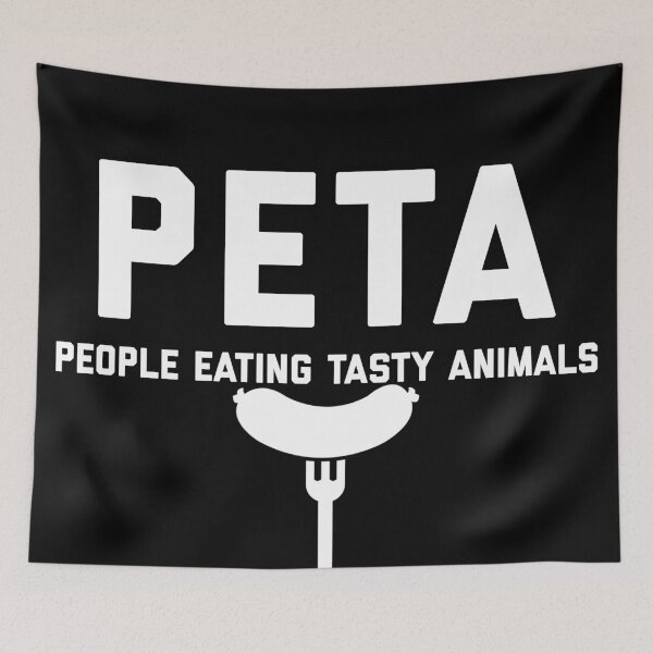Item preview, PETA People Eating Tasty Animals designed and sold by Raw Creative Prints.