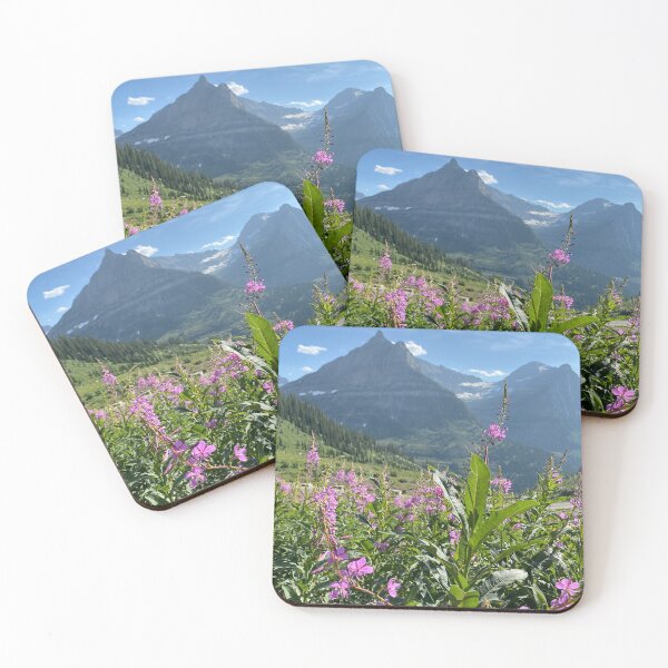 Item preview, Glacier National Park Mountains & Flowers designed and sold by FrogAndFeather.
