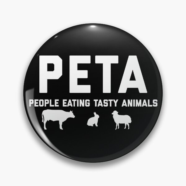Item preview, PETA People Eating Tasty Animals designed and sold by Raw Creative Prints.