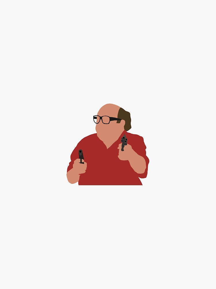 Imagen 3 de 3, Pegatina con la obra "Así que de todos modos, comencé Blastin" - Danny Devito IASIP, diseñada y vendida por Gentle-Doves.