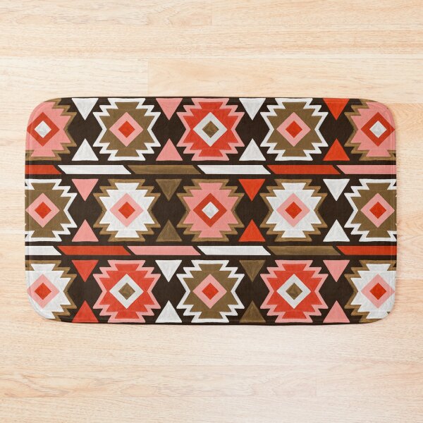 Item preview, Kilim Abundance Pattern - Teak & Red designed and sold by Cat Coquillette.