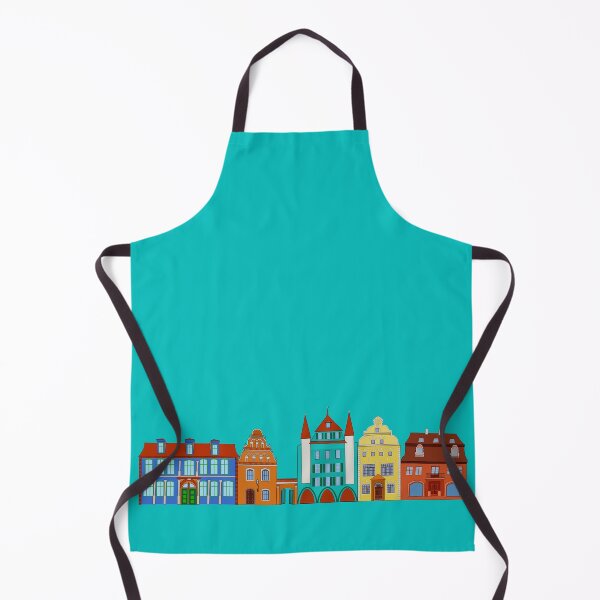 Item preview, Town. Street with colorful retro houses designed and sold by Kajaniko.