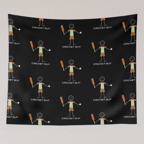 Item preview, Funny Mens Cricket Guy designed and sold by whyitsme.