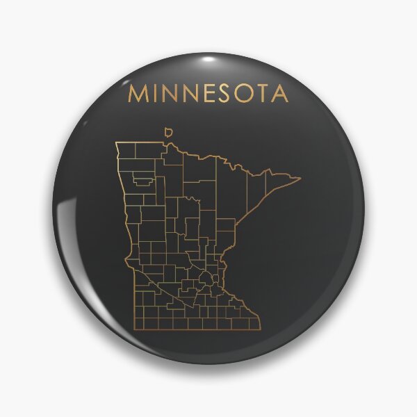 Item preview, Minnesota Gold State Counties Map designed and sold by Alo.