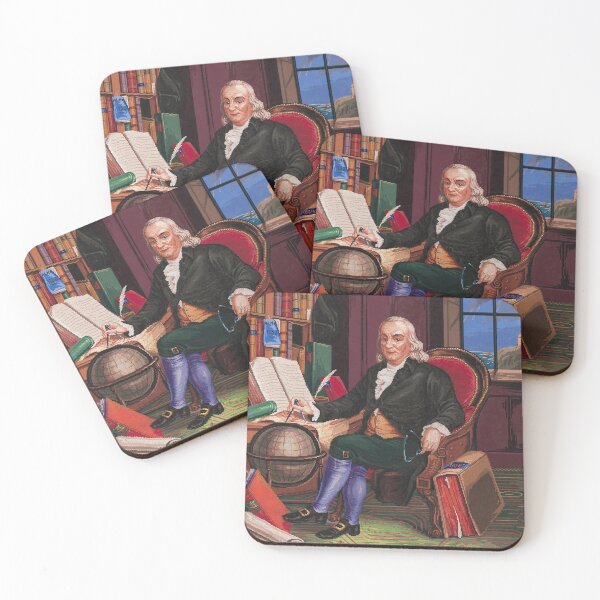 Item preview, Benjamin Franklin Embroidery Pattern Sheet - Circa 1850 designed and sold by warishellstore.