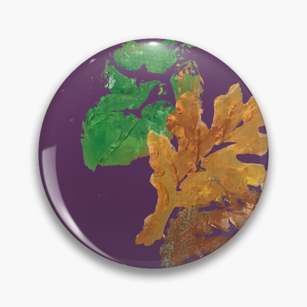 Item preview, Four Autumn Leaves, plum purple background designed and sold by djrunnels.