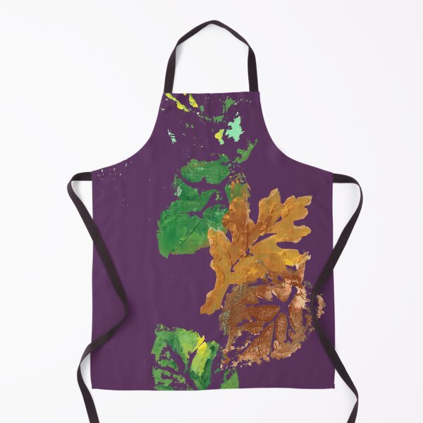 Item preview, Four Autumn Leaves, plum purple background designed and sold by djrunnels.
