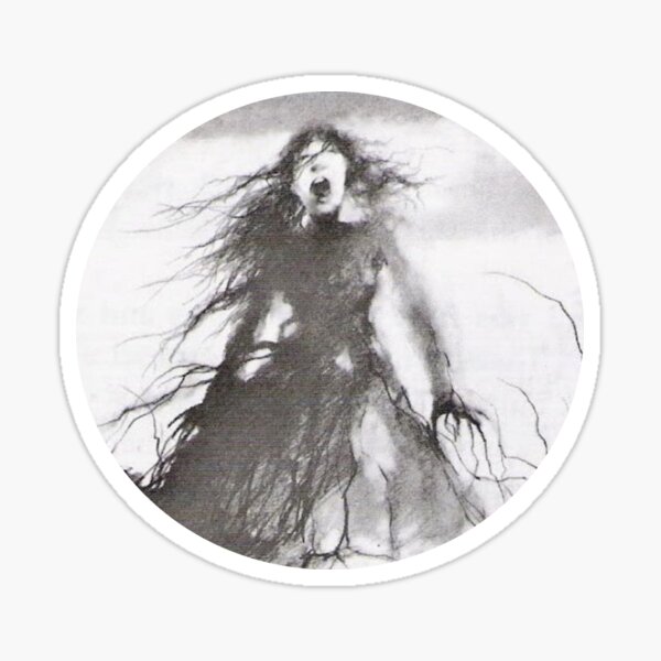 The Girl Who Stood on the Grave Sticker