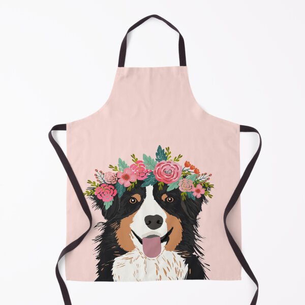 Item preview, Australian Shepherd flower crown - aussie dog, australian shepherd, floral crown, flower crown, dog, dog sticker, cute dog, pink, pink floral, tricolored designed and sold by PetFriendly.