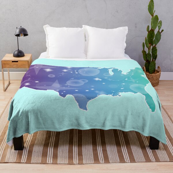 Item preview, The United States in Mermaid Colors designed and sold by Bumblefuzzies.