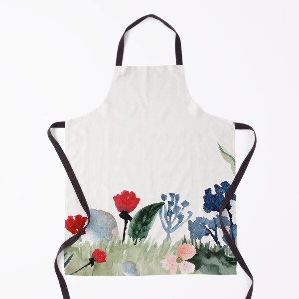 Item preview, Watercolor Flowers Summer White Mask designed and sold by Marstore.