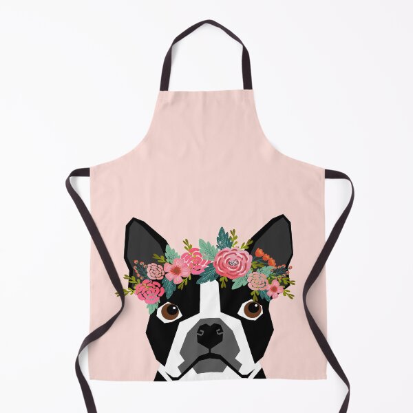 Item preview, Boston Terrier floral crown - boston terrier, flower crown, flower, pink, pink floral, cute dog, dogs, pet,  designed and sold by PetFriendly.