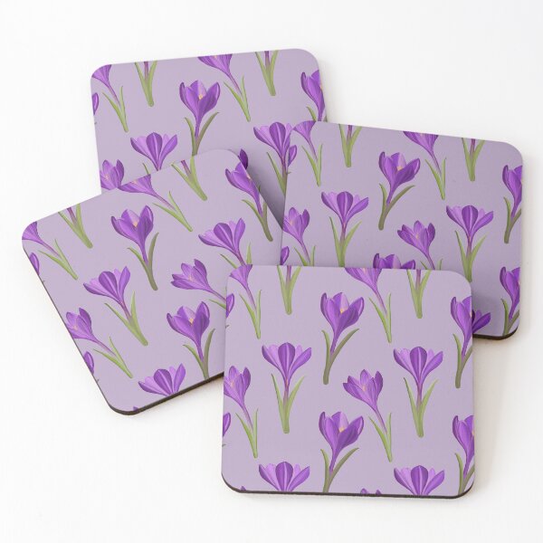 Item preview, Crocus flower purple pattern designed and sold by EngineerGoC.