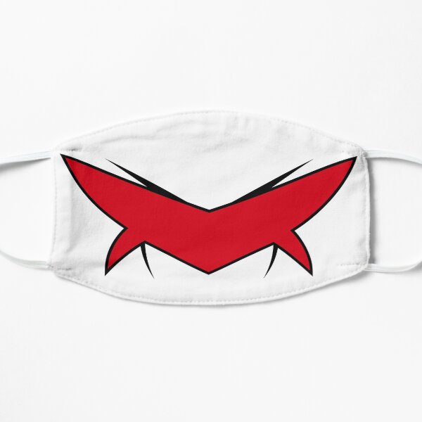 White Dino Ranger Mask Flat Mask