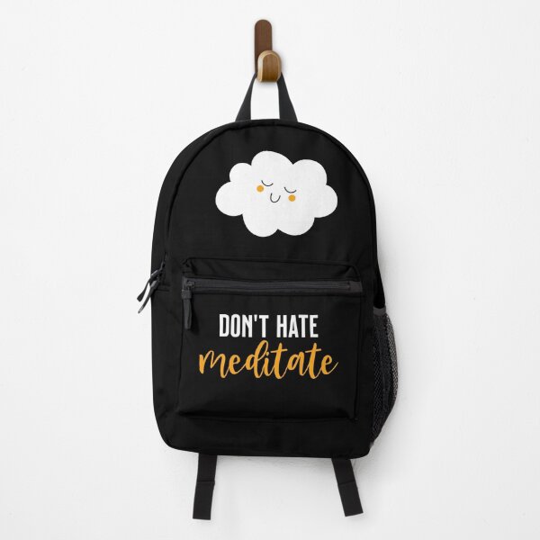 Item preview, Don't Hate - Meditate - Cute Cloud designed and sold by VicEllisArt.