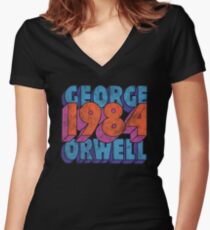 1984 Women's Fitted V-Neck T-Shirt