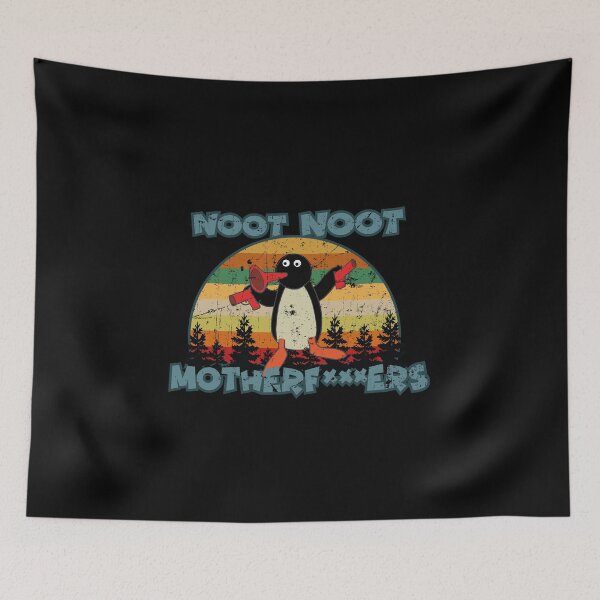 Item preview, Noot Noot Motherf Meme Pingu Distressed vintage old retro style designed and sold by tinypurpleland.