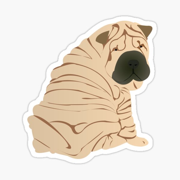 Shar Pei Dog Stickers for Sale