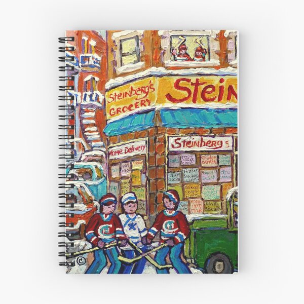 Item preview, MONTREAL MEMORIES STEINBERG'S GROCERY STORE VINTAGE MONTREAL HOCKEY STREET SCENE designed and sold by Carole  Spandau.