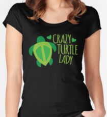 Crazy Turtle Lady Women's Fitted Scoop T-Shirt