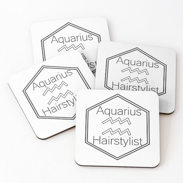 Item preview, Aquarius Hairstylist Astrology Sign designed and sold by Nicole Creates.