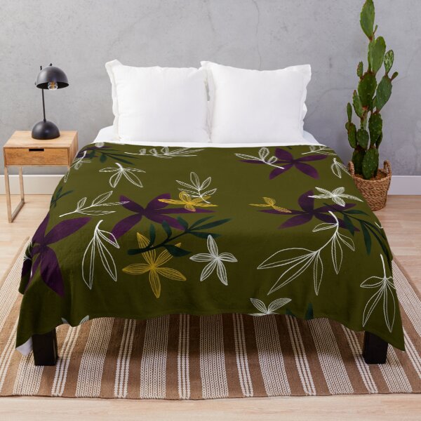 Item preview, Morado sobre olivo • Flora nocturna designed and sold by ArmDuno.