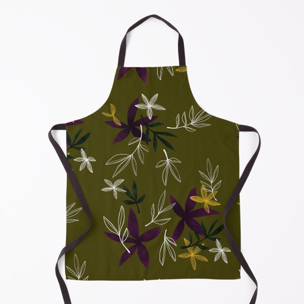 Item preview, Purple on olive • Nocturnal flora designed and sold by ArmDuno.