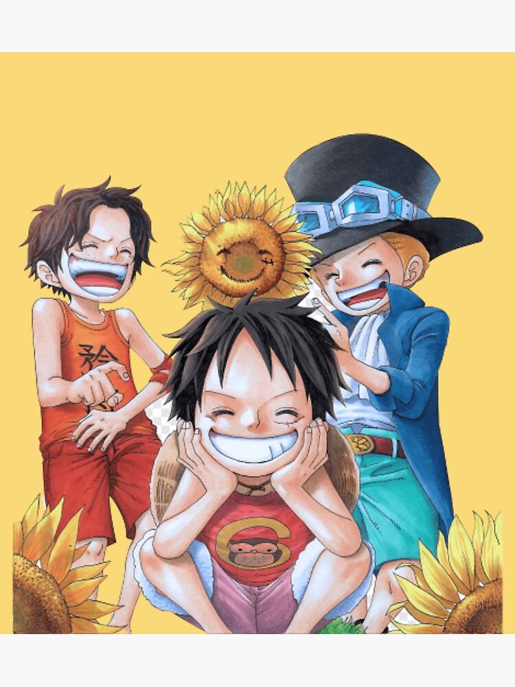 Luffy Ace Sabo One Piece 4 Greeting Card For Sale By Allanimes Redbubble