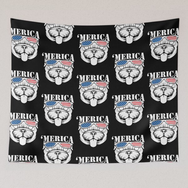 Item preview, 4th Of July Pug Merica designed and sold by Art-Max.