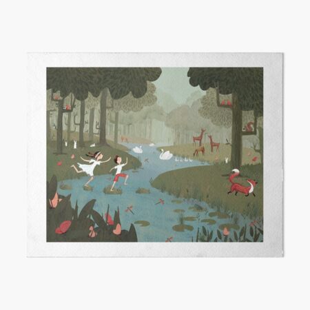 Item preview, Children Running in the Forest  designed and sold by Sophia Dominguez.