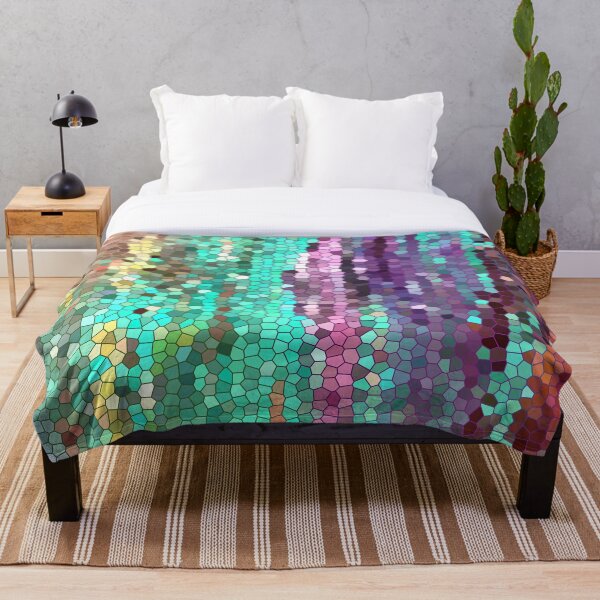 Item preview, Mosaico verde azulado y morado designed and sold by Catherine Holcombe.