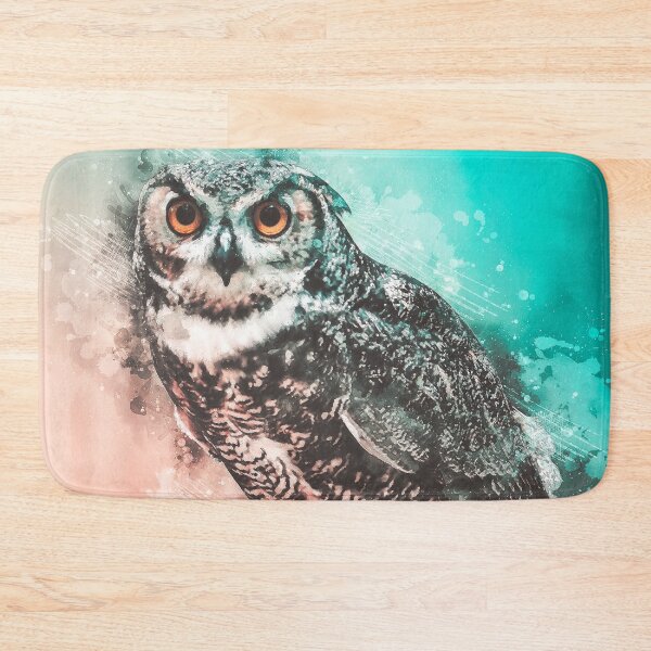Item preview, Owl Abstract Watercolor Painting designed and sold by artworkbyrihen.