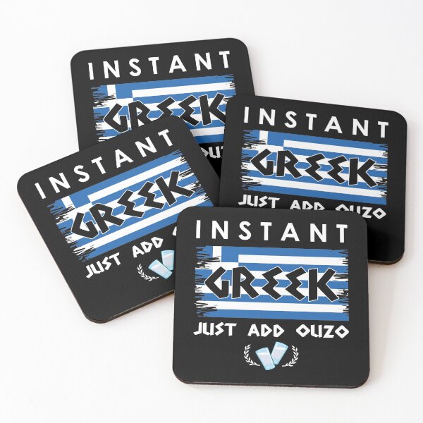 Item preview, Greek Flag Just Add Ouzo design designed and sold by jakehughes2015.