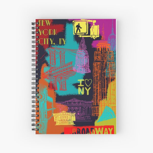New York City Lights Spiral Notebook