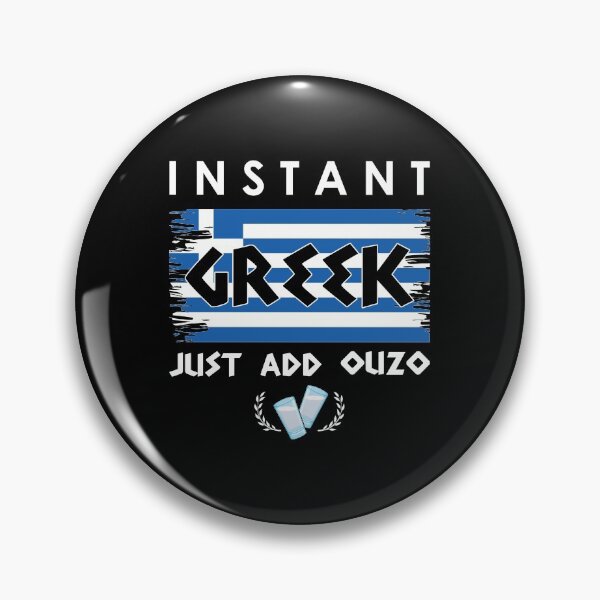 Item preview, Greek Flag Just Add Ouzo design designed and sold by jakehughes2015.