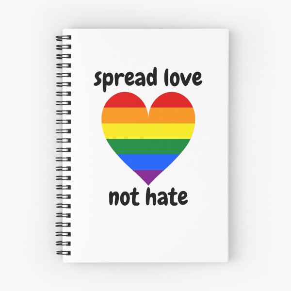 Item preview, SUPER CUTE RAINBOW PRIDE SPREAD LOVE NOT HATE DESIGN designed and sold by mindfoxstore.