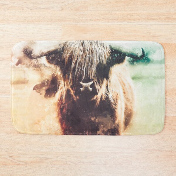 Item preview, Bison Abstract Watercolor Painting designed and sold by artworkbyrihen.