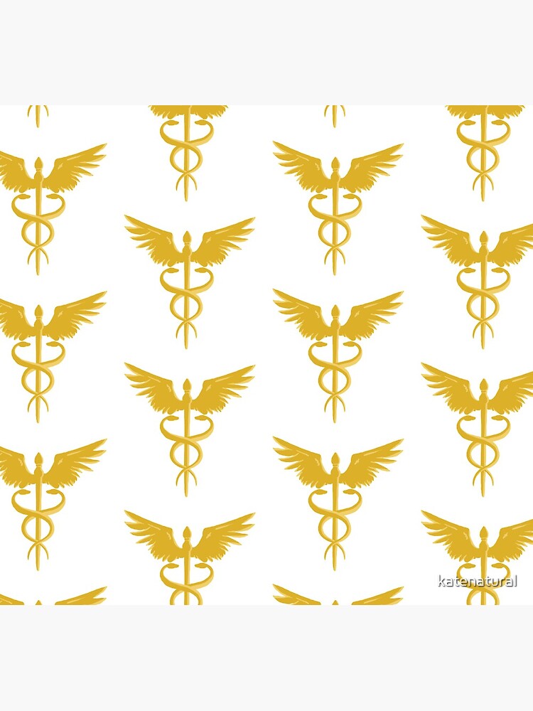 Hermes Staff Logo - Greek Gods Percy Jackson Inspired Drawstring Bag for  Sale by katenatural