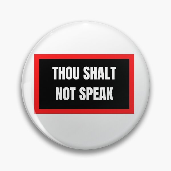 Item preview, THOU SHALT NOT SPEAK christok designed and sold by Share Your Passion.