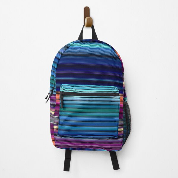 Item preview, Neon Blues Pink Silk Fine Stripes  designed and sold by KavimaCreatives.