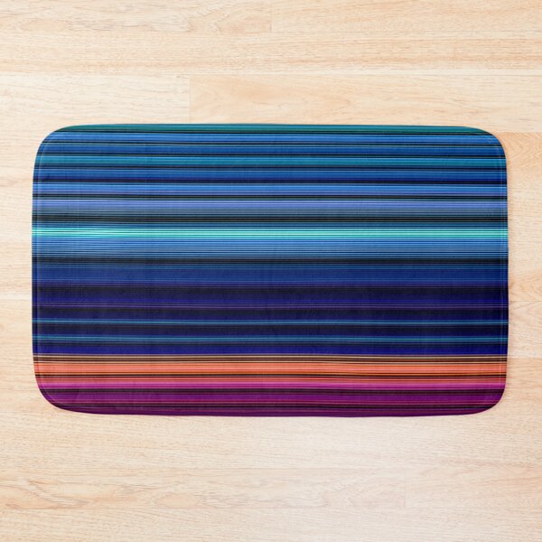 Item preview, Neon Blues Pink Silk Fine Stripes  designed and sold by KavimaCreatives.