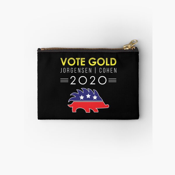 Item preview, Vote Gold Libertarian Porcupine Jorgensen Cohen 2020 print designed and sold by jakehughes2015.