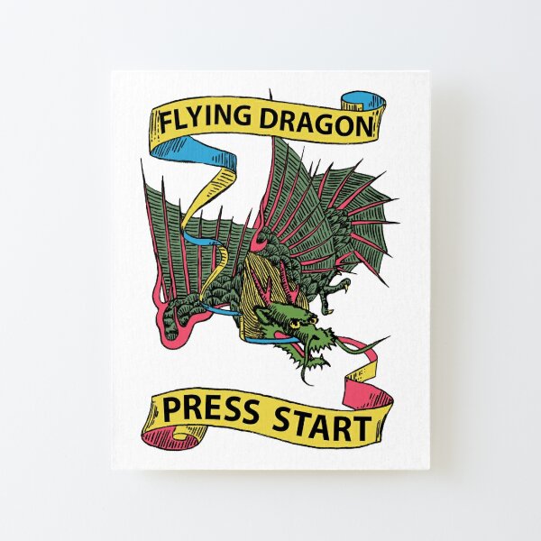 Flying Dragon Lámina montada de lienzo