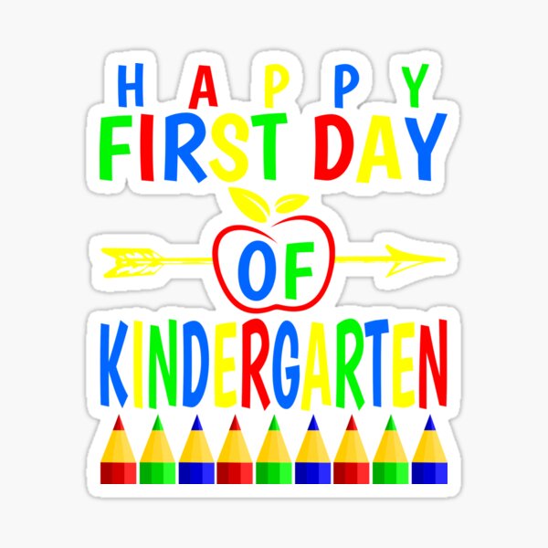 Happy First Day Of Kindergarten 2020 Great Kindergarten Sticker By