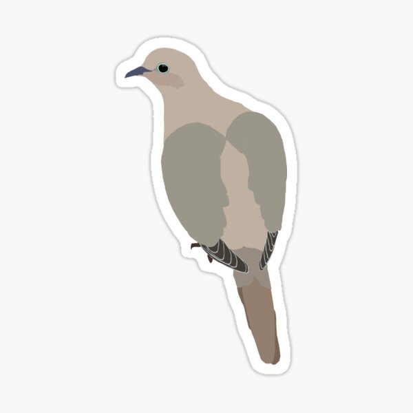 Vista previa del artículo con la obra «Paloma de luto Transparente - Logotipo de la tienda Gentle Doves», diseñado y vendido por Gentle-Doves.