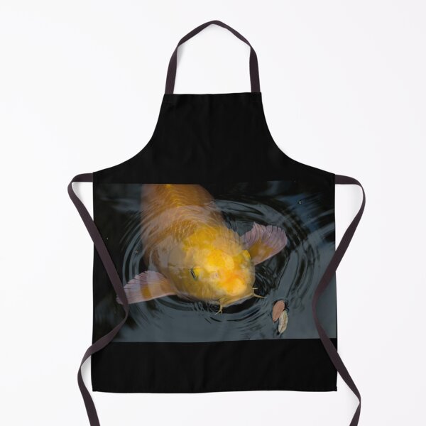 Item preview, Close Up of Single Large Yellow Koi Fish with Whiskers designed and sold by KbytesOfJax Outdoor and Nature.