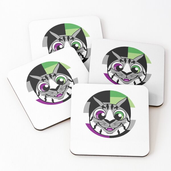 Item preview, Aroace cat designed and sold by BobaPuma.