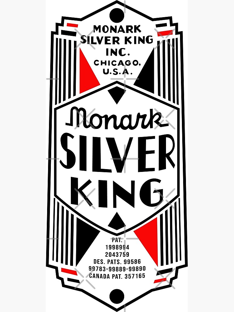 Vintage Bicycle Monark Silver King Head Badge