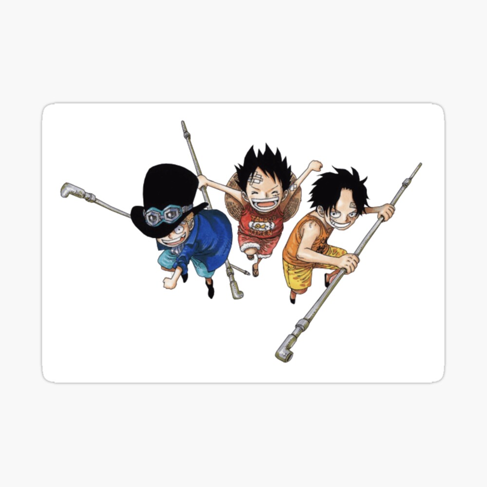 One Piece Luffy Ace Sabo Kids 3 Photographic Print For Sale By Allanimes Redbubble